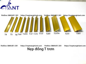 Nẹp đồng T trơn