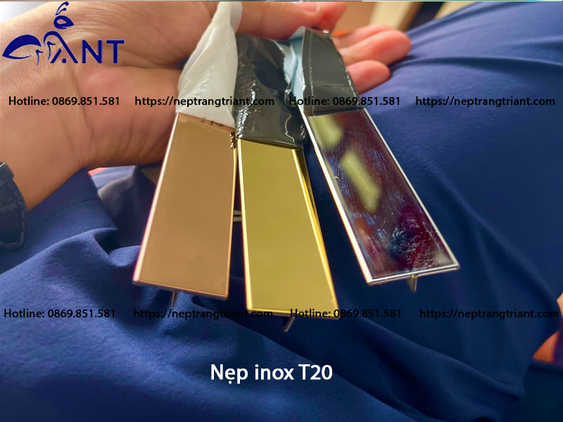 Nẹp inox T20 mm