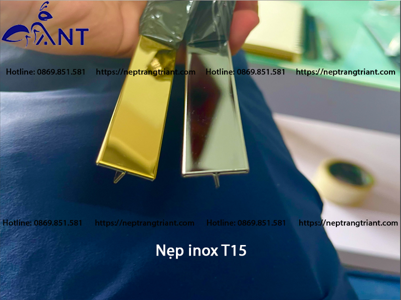 Nẹp inox T15 mm