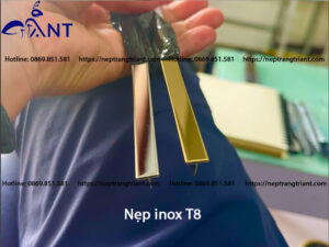 Nẹp inox T8 mm