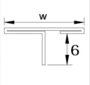 Nẹp inox T bào chấn vuông cạnh