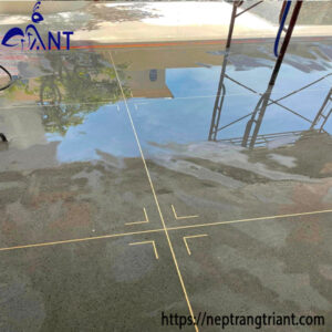 Nẹp đồng sàn đá mài terrazzo