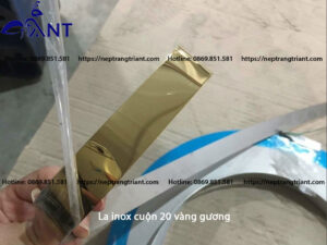 La inox cuộn 20 vàng gương