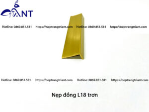 Nẹp đồng L18 trơn