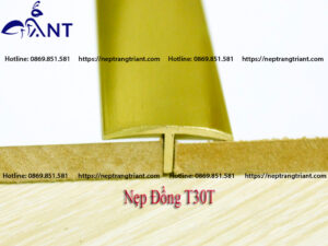 Nẹp đồng T30 trơn