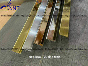 Nẹp inox T20 dập tròn