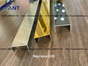Nẹp inox U20 mm