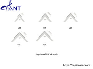 Nẹp inox chữ V vác cạnh