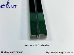 Nẹp inox U10 màu đen