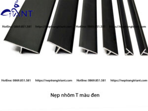 Nẹp nhôm chữ T màu đen