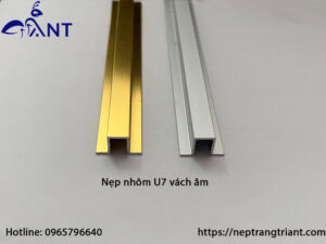 Nẹp nhôm U7 vách âm