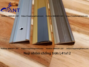 nẹp nhôm chống trơn L41x12