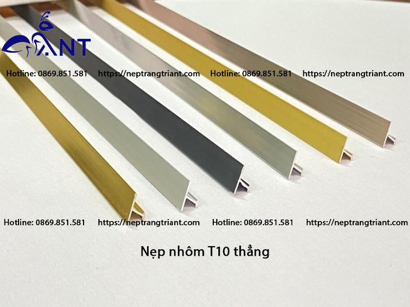 Nẹp nhôm T10 thẳng