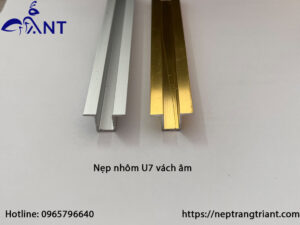 Nẹp nhôm U7 âm tường