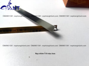 Nẹp nhôm T10 màu inox