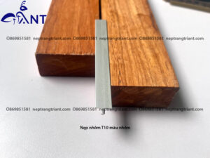 Nẹp nhôm T10 màu nhôm bạc