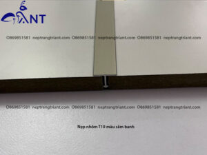 Nẹp nhôm T10 màu sâm banh