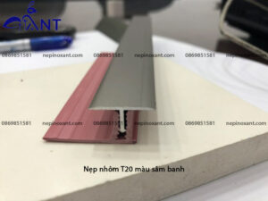 Nẹp nhôm T20 màu sâm banh