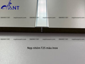 Nẹp nhôm T25 màu inox