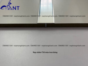 Nẹp nhôm T30 màu inox