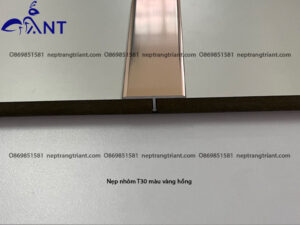 Nẹp nhôm T30 vàng hồng