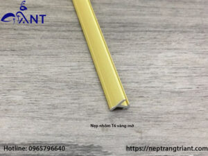 Nẹp nhôm T6 vàng mờ