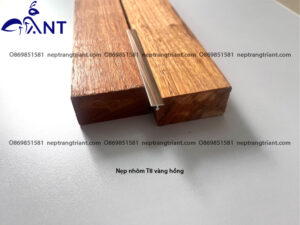 Nẹp nhôm T8 màu vàng hồng