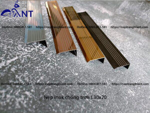 Nẹp inox chống trơn L30x20