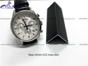 Nẹp nhôm V25 màu đen