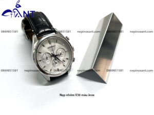 Nẹp nhôm V30 màu inox