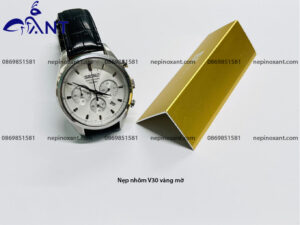 Nẹp nhôm V30 vàng mờ