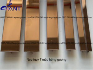 Nep inox T mau hong guong