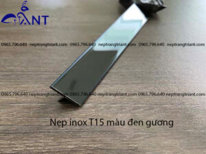 Nẹp inox T15 đen bóng gương