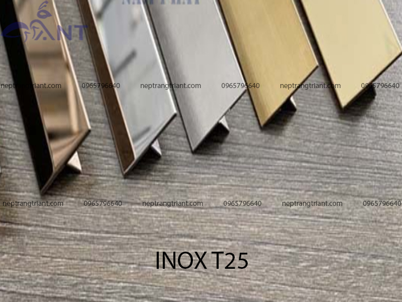 Nẹp inox chữ T25 mm