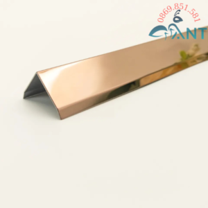 Nẹp inox V màu rose gold