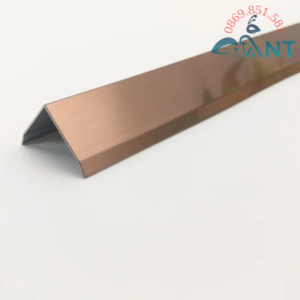 Nẹp V inox hồng xước