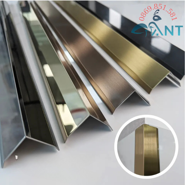 Nẹp v inox vát cạnh