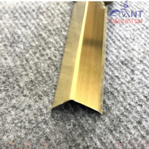 Nẹp V inox vàng xước