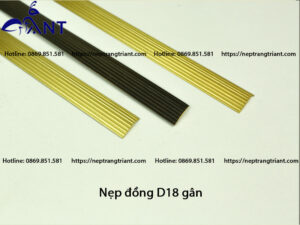 Nẹp đồng D18 gân
