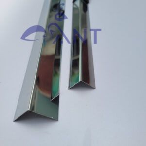 Nẹp inox 201 chữ V trắng gương