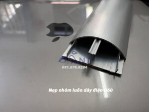 Nẹp nhôm luồn dây điện D60 2