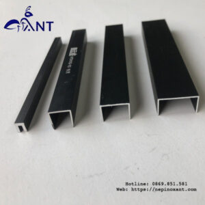 Nẹp nhôm U màu đen