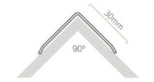 Mặt cắt nẹp v30 inox