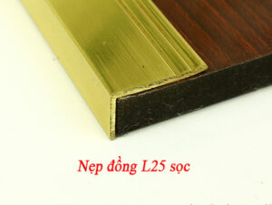 Nẹp đồng L25 sọc