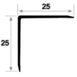 MẶT CẮT NẸP NHÔM V25 MM
