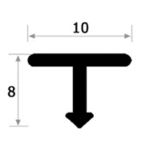 NẸP NHÔM T10 MẶT THẲNG