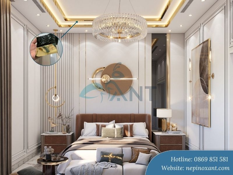 Nẹp inox giúp tạo điểm nhấn thẩm mỹ cho không gian nội thất