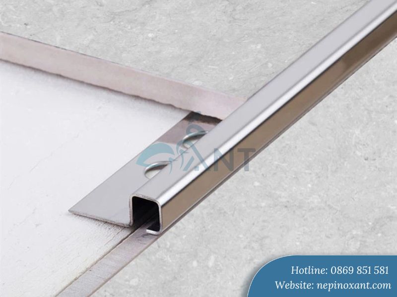 Ưu điểm của nẹp inox ốp gạch góc vuông