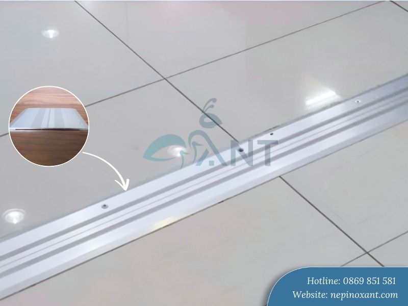 Nẹp giúp bảo vệ mép khe, tăng độ bền cho sàn