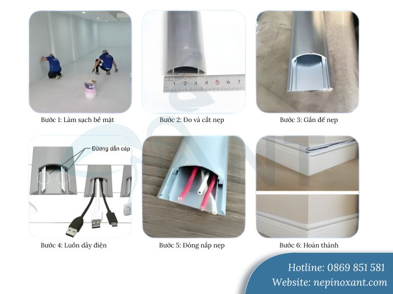 Hướng dẫn thi công nẹp bán nguyệt nhôm đúng kỹ thuật